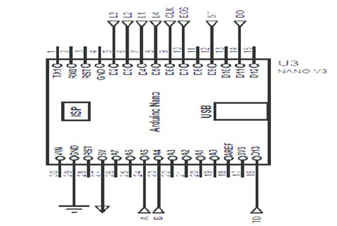 Schematic Circuit Of The Arduino Nano Microcontroller Download
