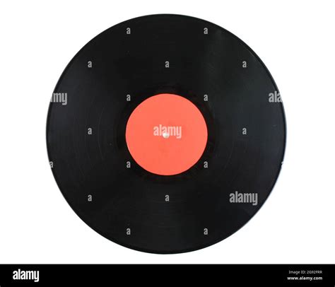 Black Vinyl Record Isolated On White Stock Photo Alamy
