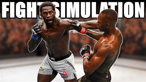 Israel Adesanya Vs Jared Cannonier Fight Simulation Youtube