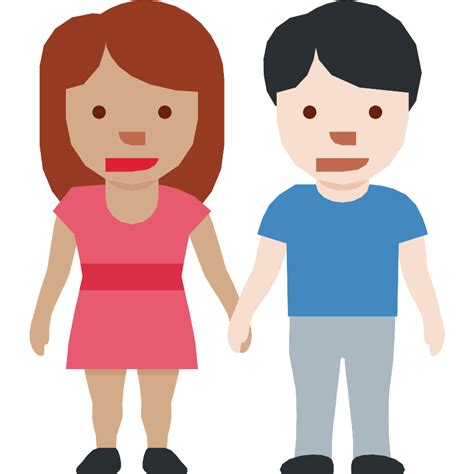Woman And Man Holding Hands Medium Skin Tone Light Skin Tone Vector Svg Icon Svg Repo