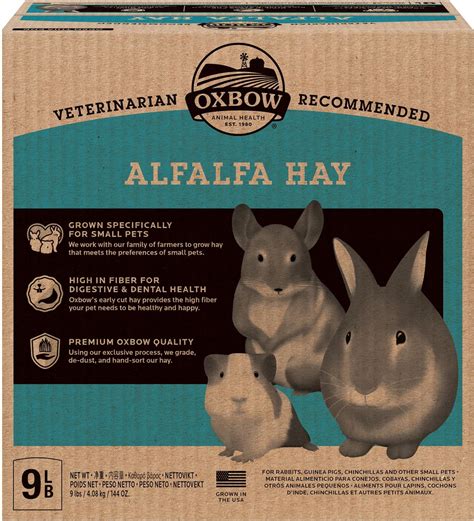 Oxbow Alfalfa Hay Small Animal Food 9 Lb Bag