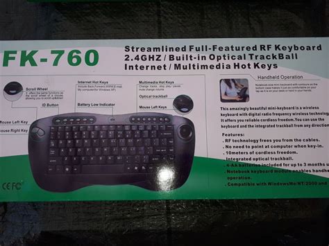 Tastatur Fk 760 Rf Keyboard Dbadk Køb Og Salg Af Nyt Og Brugt