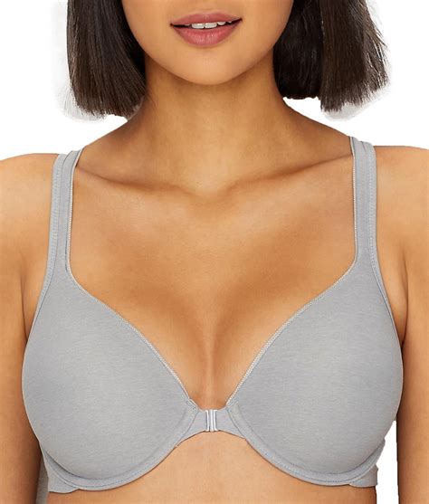 Hanes Hanes Womens Ultimate Comfortblend Front Close T Shirt Bra Style Hu01