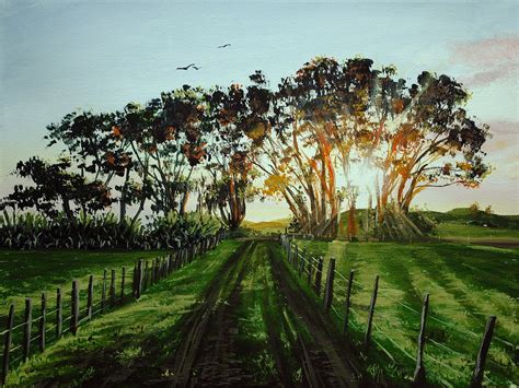 How To Paint Sunset Trees In Acrylic — Online Art Lessons