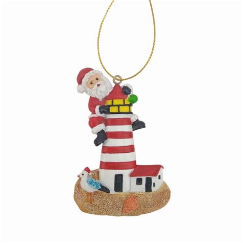 Santa On Lighthouse Ornament Item 294243 The Christmas Mouse