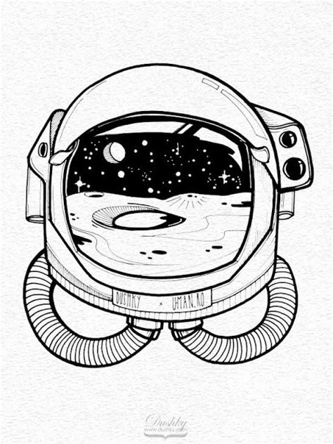 Simple Astronaut Helmet Drawing Fashiondesignerworkspaceplan