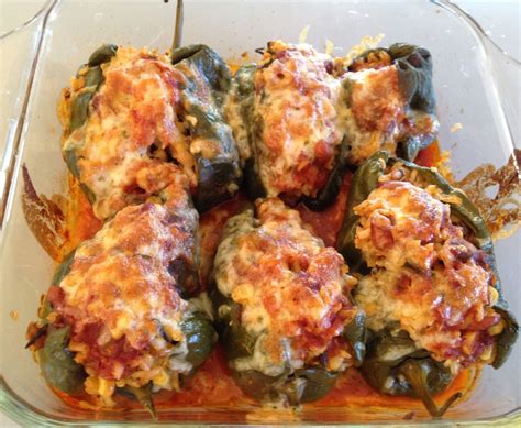 Perfectly Stuffed Poblano Peppers Recipe Stuffed Peppers Hatch Peppers Tasty Kitchen