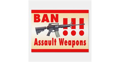 Ban Assault Weapons Yard Sign