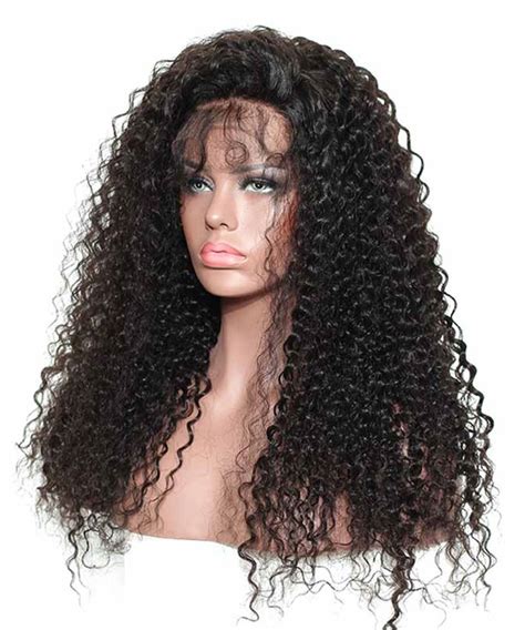 300 Density Deep Curly Pre Plucked Lace Front Human Hair Wigs