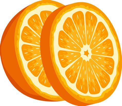 Delicious Orange Fruit Clipart Design Illustration 9398870 Png