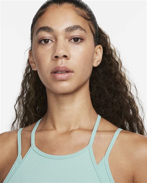 Nike Indy Strappy Womens Light Support Padded Ribbed Longline Sports