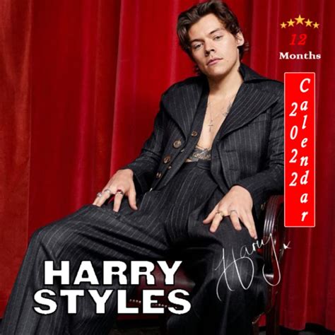 Buy Harry Styles 2022 Harry Styles 12 Month For Alls Harry Styles Fans Monthly Square With 14