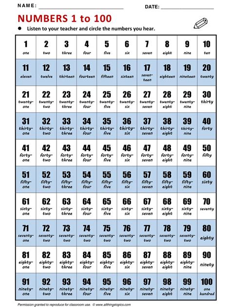 Spanish Numbers Printable 1 100 Worksheet Numbers 1 1000 Pdf Ideas