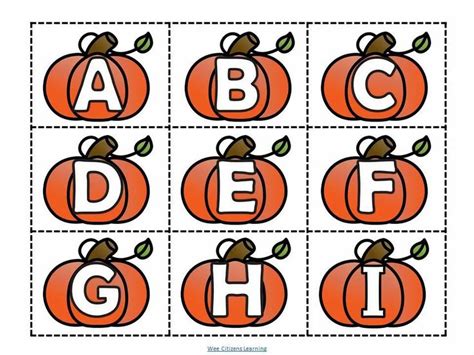 FREE Pumpkin Alphabet Matching Cards [Video] | Alphabet matching, Letter matching preschool ...