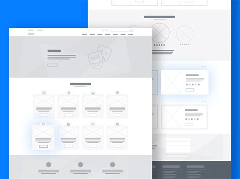 Download Website Wireframe Template PSD - Freebie Supply