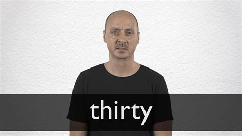 How To Pronounce Thirty In British English Youtube