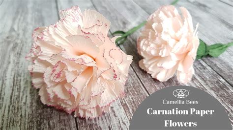 Carnation Paper Flower Diy How To Make Carnation From Crepe Paper Easy