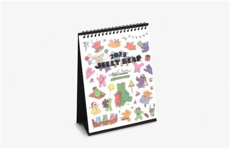 2023 Desk Calendarjelly Bear 2023 Calendar Calendar 2023 Etsy In 2022 Coloring Calendar