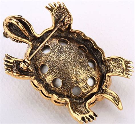 Angel Jewelry Women S Crystal Big Turtle Pin Brooch P Diamond