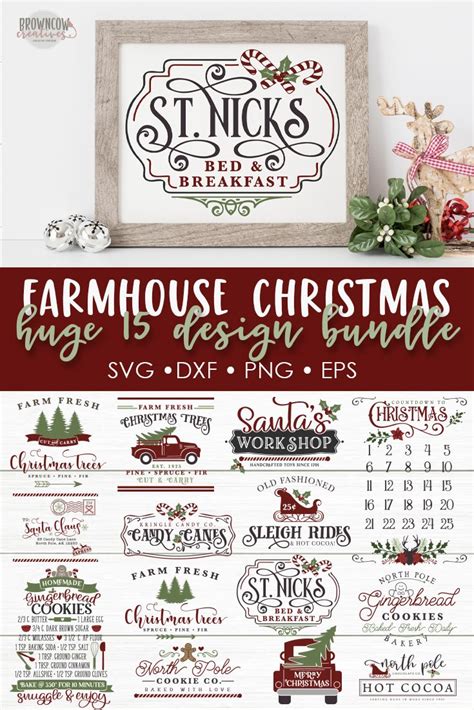 farmhouse christmas sign svgs christmas svg