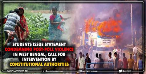 Students Issue Statement Condemning Post Poll Violence In West Bengal