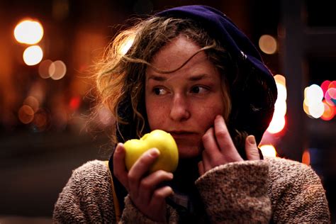 Filewoman Eating An Apple Wikimedia Commons