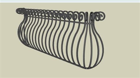 This plugin is compatible with sketchup free and pro version 2016 and below. Balcony railing | 3D Warehouse