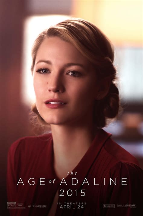 Blake Lively Featured In New Character Posters For The Age Of Adaline We Are Movie Geeks