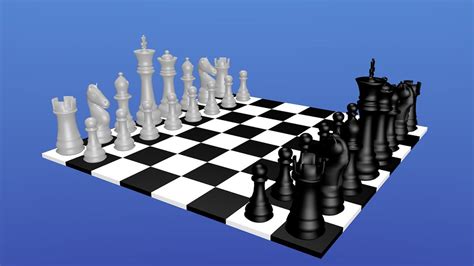 Chess Board 3rd Person Angle My 3d Chess Set That I Made Flickr