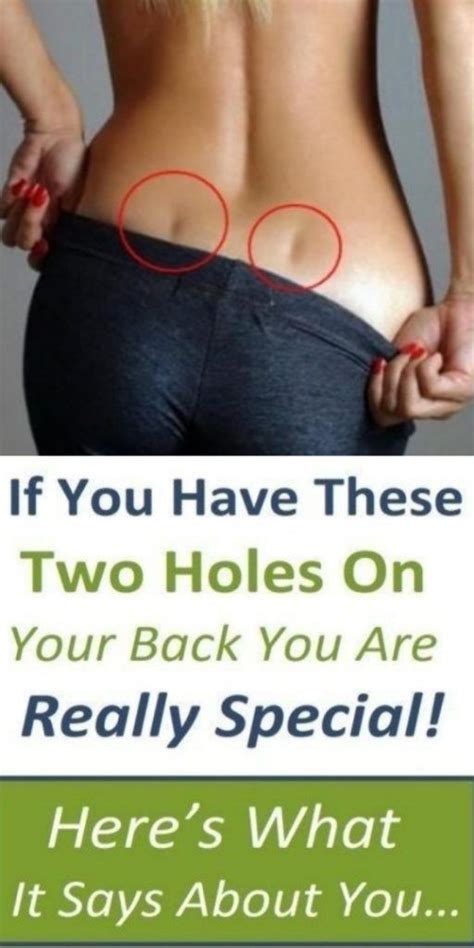 If You Have These Two Holes On Your Back You Are Really Special Heres