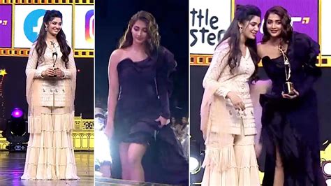 Pooja Hegde And Krithi Shetty Look Extremely Stunning On Stage Youtube