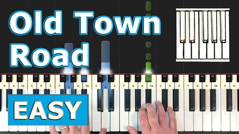 Lil Nas X Old Town Road EASY Piano Tutorial Sheet Music Acordes