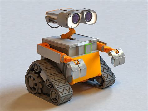 Wall E Robot 3d Model 3ds Max Files Free Download Modeling 37812 On