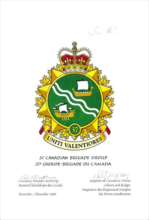 37 Canadian Brigade Group The Governor General Of Canada