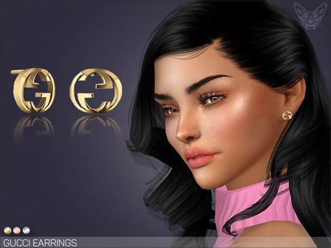 Gucci Earrings Sims Sims Hair Sims 4