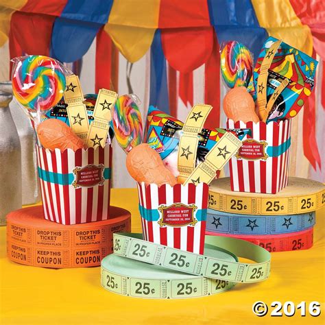 Carnival Favor Box Idea Carnival Party Centerpieces Carnival Birthday Party Theme Carnival
