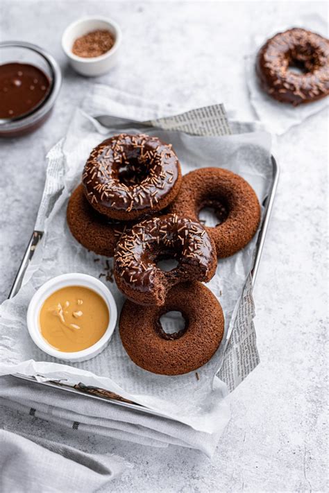 Double Chocolate Donuts Peachy Palate