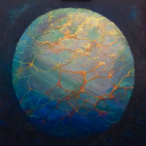 Opal Orb Painting By Lee Campbell Artmajeur