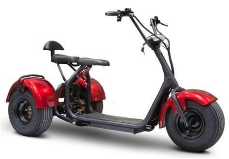 Electric Fat Tire Trike Mobility Scooter Chopper Style 1000 Watt Model