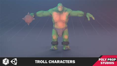 3d Model Troll Character Vr Ar Low Poly Rigged Animated Cgtrader