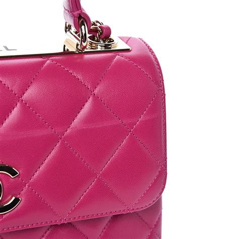Chanel Lambskin Quilted Small Trendy Cc Dual Handle Bag Pink 503831