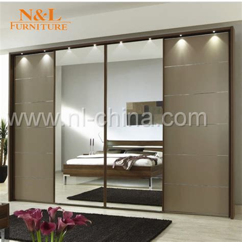 Why choose sliding door wardrobes? China American Style Clothes Cabinet Sliding Mirror ...