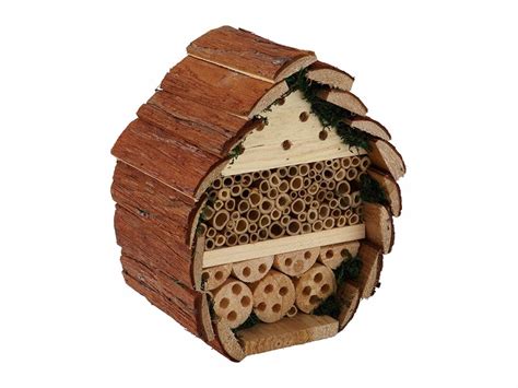 62cm high, featuring pine cones, bamboo tubes and removable transparent tubes for viewing. Bee & Insect Hotel | Expertly Chosen Gifts