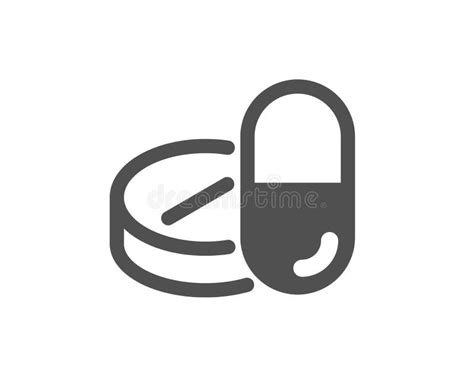 Medical Drugs Icon Medicine Pills Sign Pharmacy Medication Vector