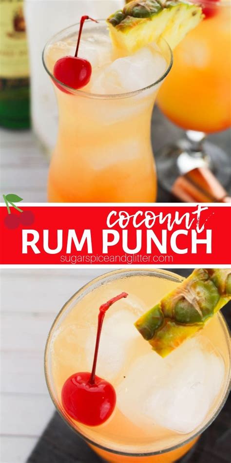 A Delicious Tropical Cocktail Recipe This Coconut Rum Punch Tastes Like Sunshine A Fun Pa