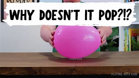 Balloon And Pin Experiment Youtube