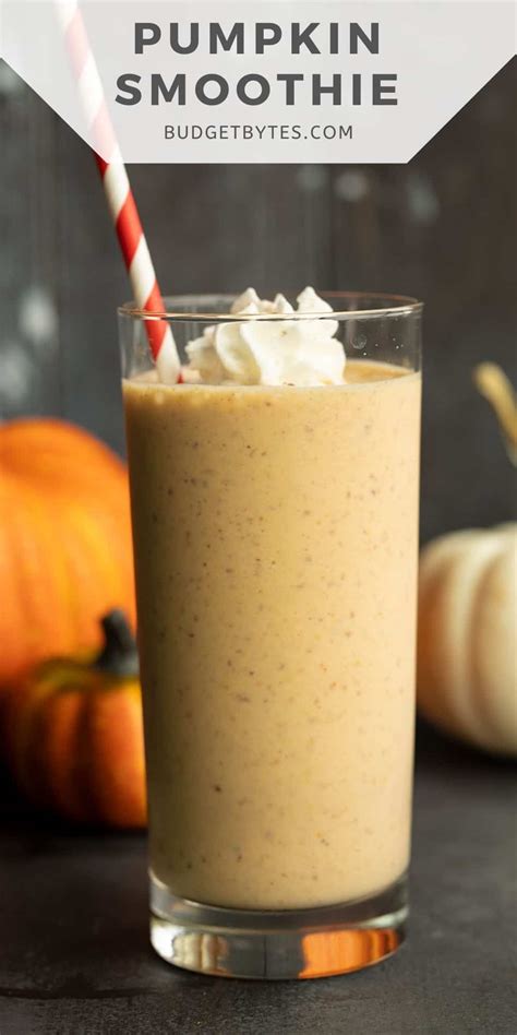 Pumpkin Smoothie Budget Bytes