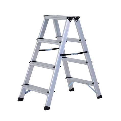 Homcom 72cm Portable Lightweight Foldable Aluminum Step Ladder Folding