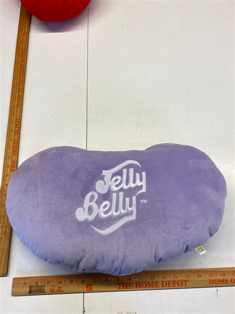 Jelly Belly Pillow 19 Large And Soft Purple Etsy