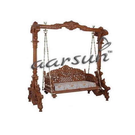Teak Wood Antique Handcrafted Wooden Swings Hand Carving Size 8448